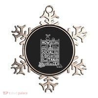 How I Social Distance Book Lover Ornament thumb 0