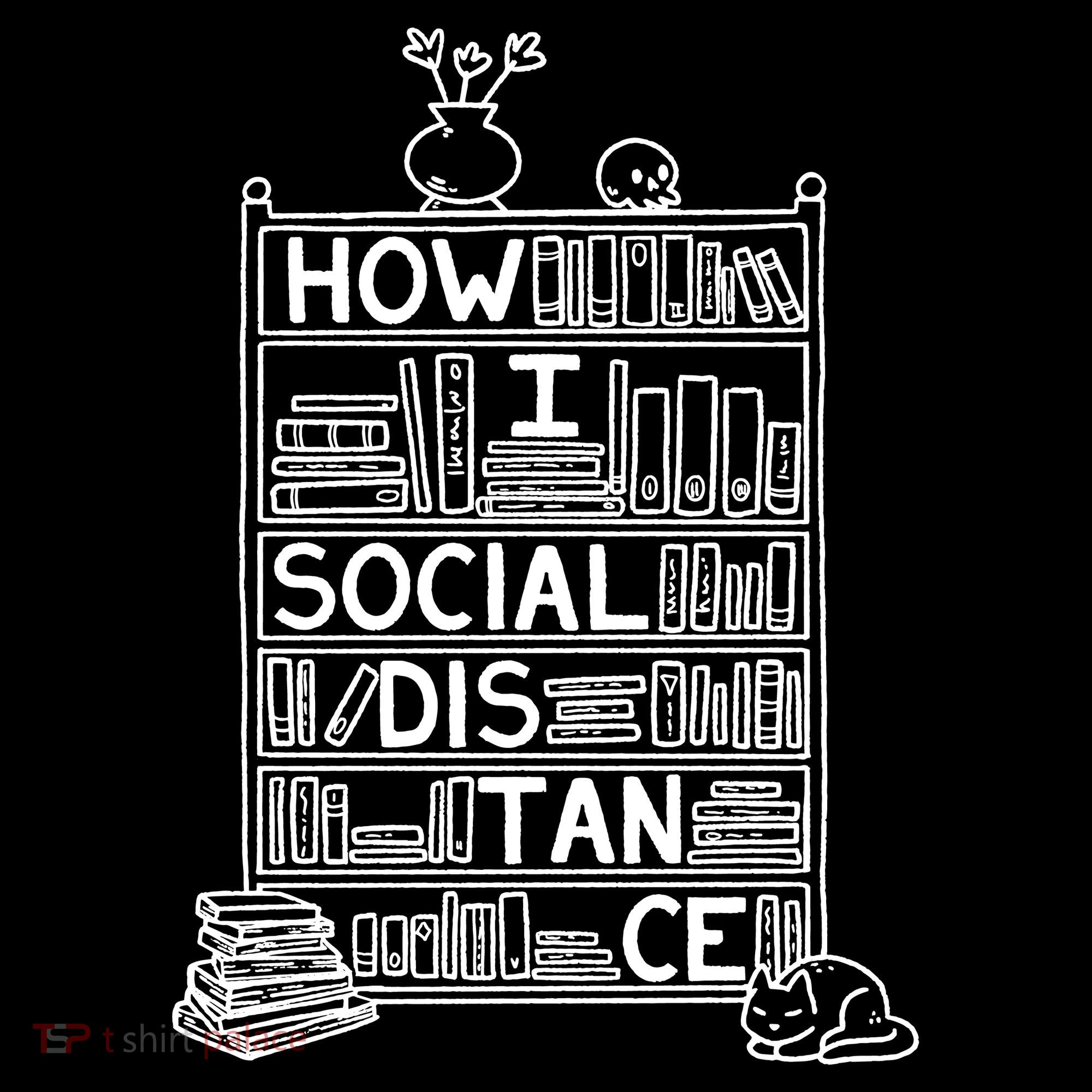 How I Social Distance Book Lover Ornament