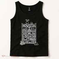 How I Social Distance Book Lover Tank Top thumb 2