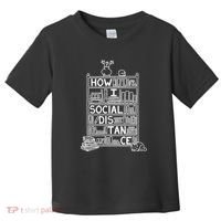 How I Social Distance Book Lover Toddler T-Shirt thumb 0