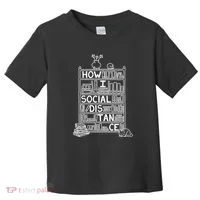 How I Social Distance Book Lover Toddler T-Shirt thumb 0