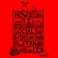 How I Social Distance Book Lover Santa Hat thumb 1