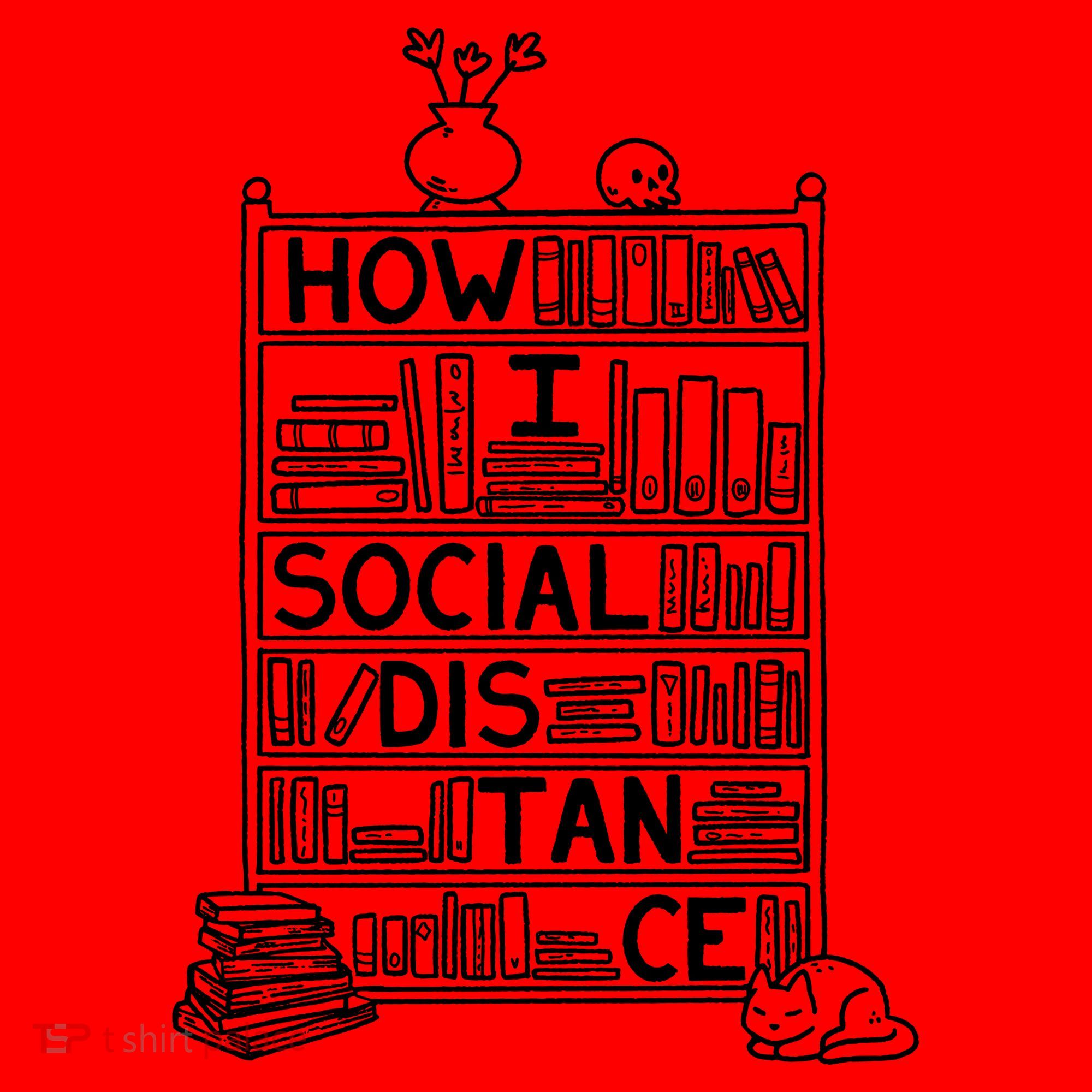 How I Social Distance Book Lover Santa Hat