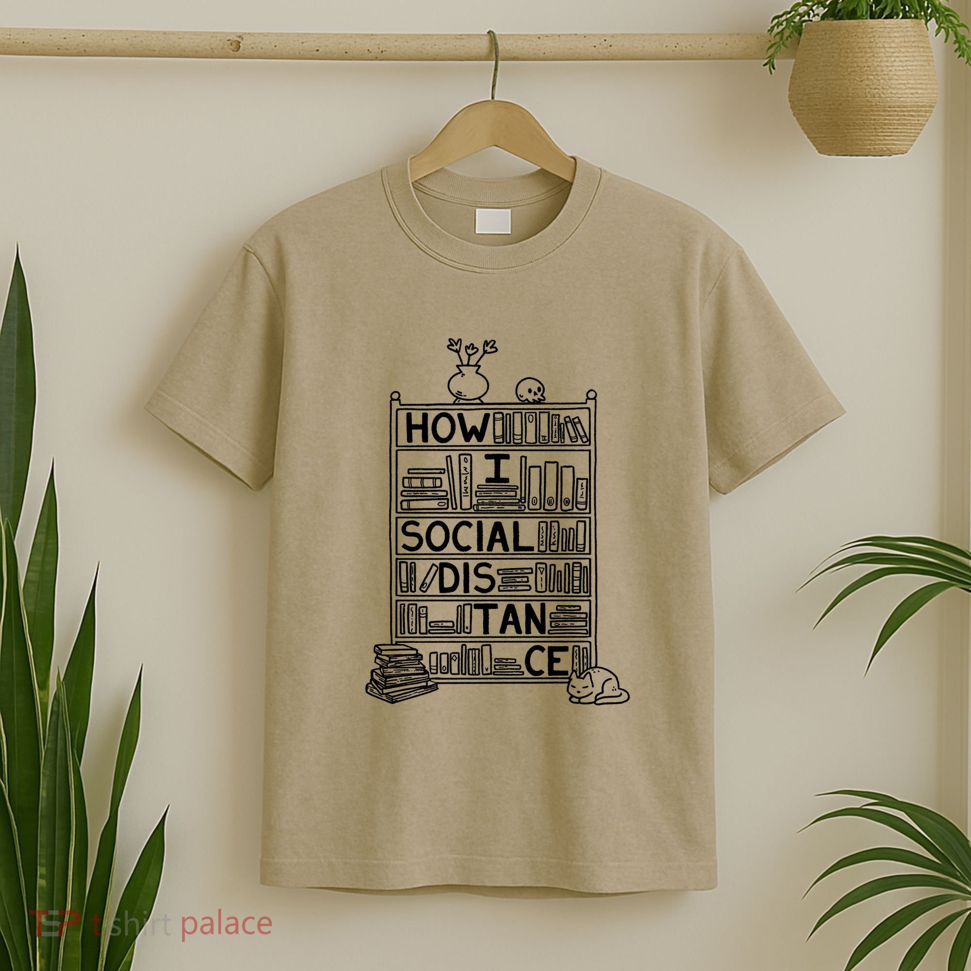 How I Social Distance Book Lover T-Shirt