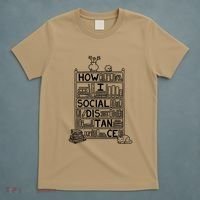 How I Social Distance Book Lover T-Shirt thumb 5