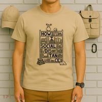 How I Social Distance Book Lover T-Shirt thumb 6