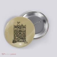 How I Social Distance Book Lover Button thumb 0