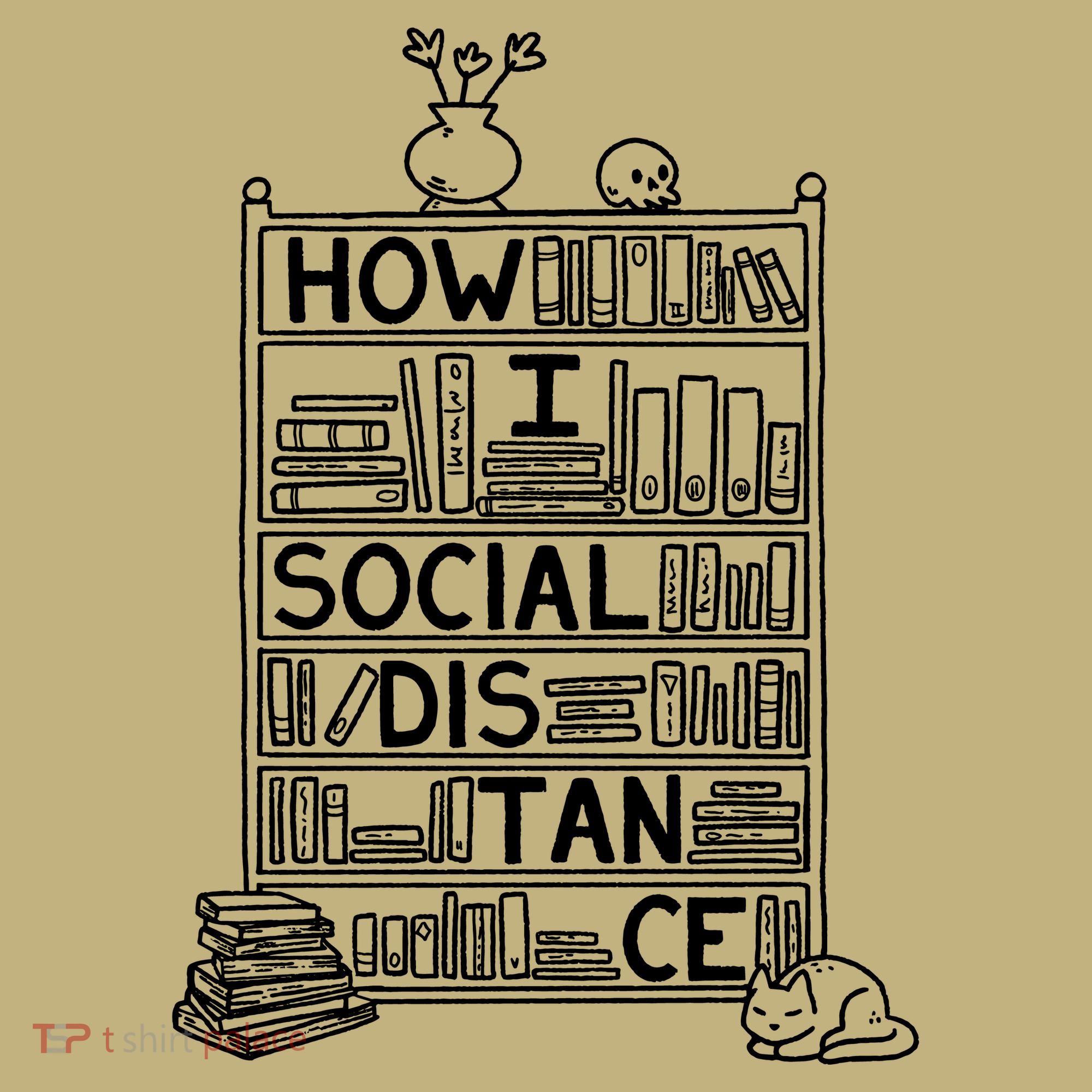 How I Social Distance Book Lover Button