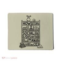 How I Social Distance Book Lover Mousepad thumb 0