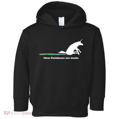 How Rainbows Are Made Unicorn Toddler Hoodie