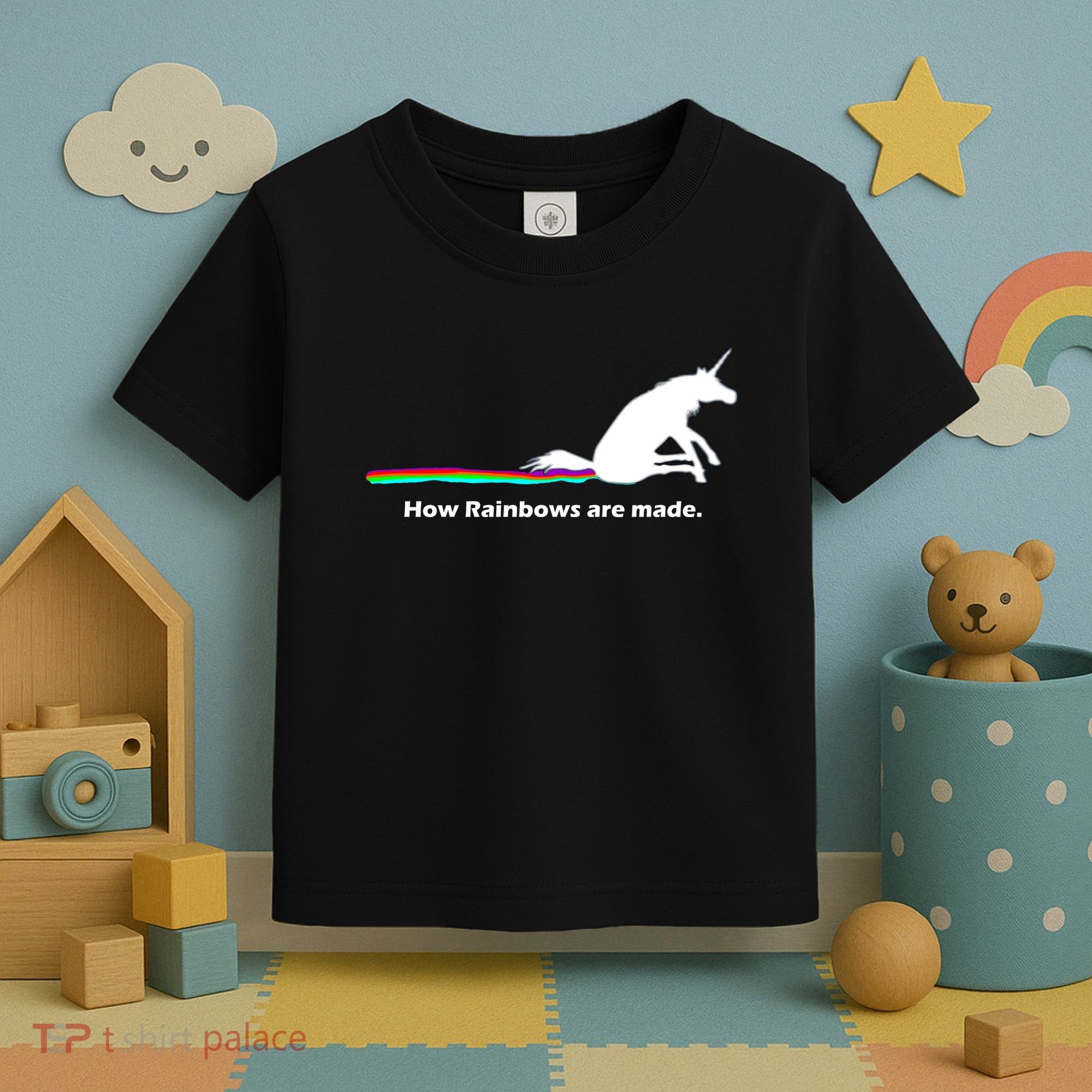 How Rainbows Are Made Unicorn Toddler T-Shirt