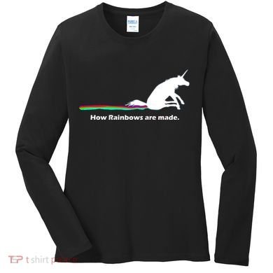 How Rainbows Are Made Unicorn Women's Long Sleeve Shirt