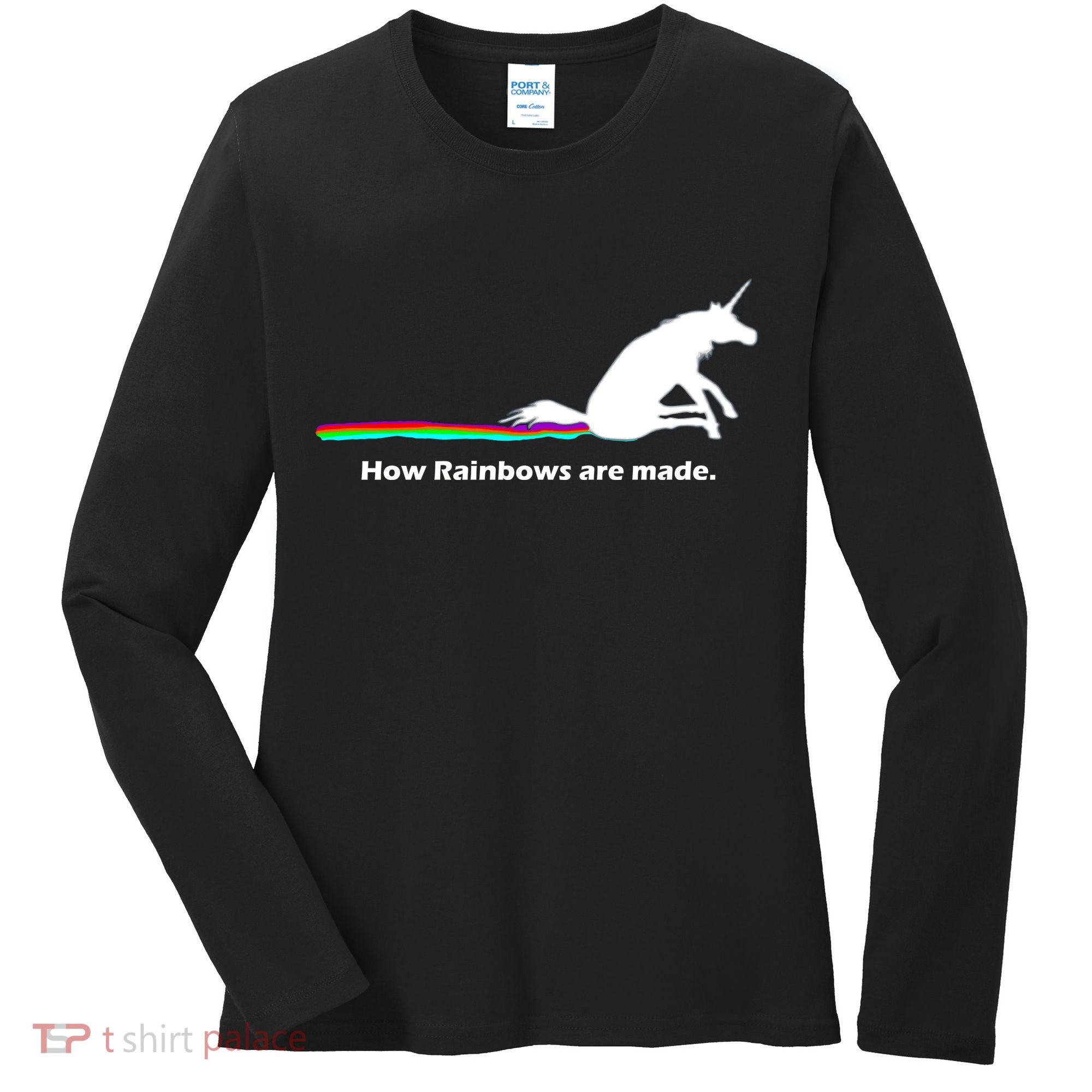 How Rainbows Are Made Unicorn Women's Long Sleeve Shirt