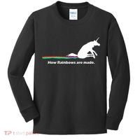 How Rainbows Are Made Unicorn Kids Long Sleeve Shirt thumb 0