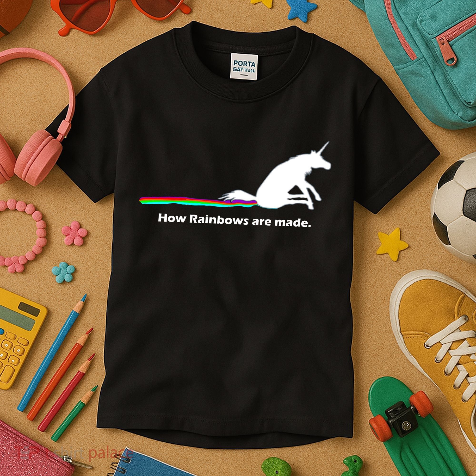 How Rainbows Are Made Unicorn Kids T-Shirt