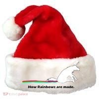 How Rainbows Are Made Unicorn Santa Hat thumb 0