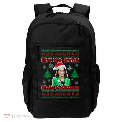 How The Gretch Stole Christmas Ugly Christmas Sweater Backpack