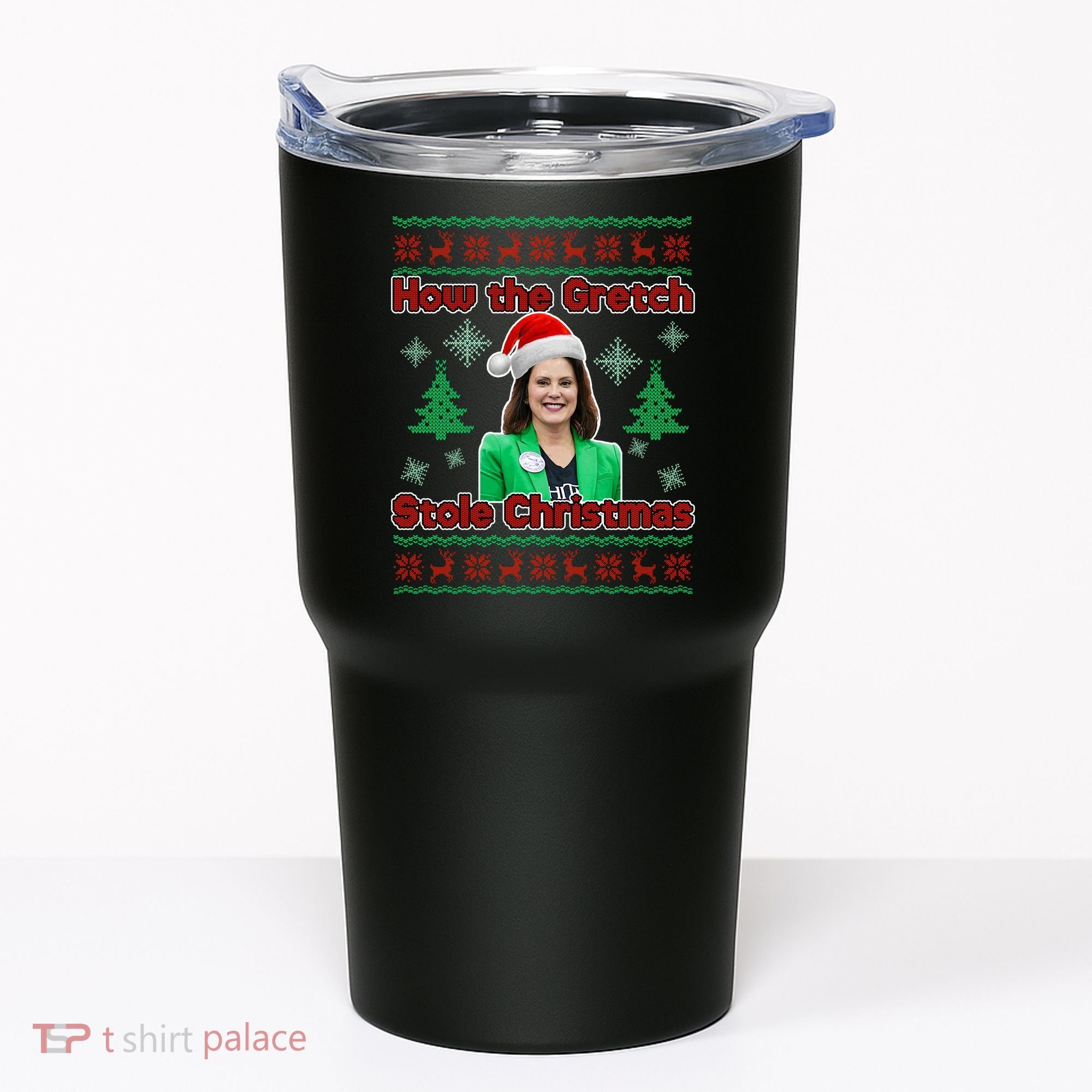 How The Gretch Stole Christmas Ugly Christmas Sweater Tumbler