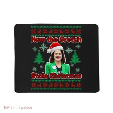 How The Gretch Stole Christmas Ugly Christmas Sweater Mousepad