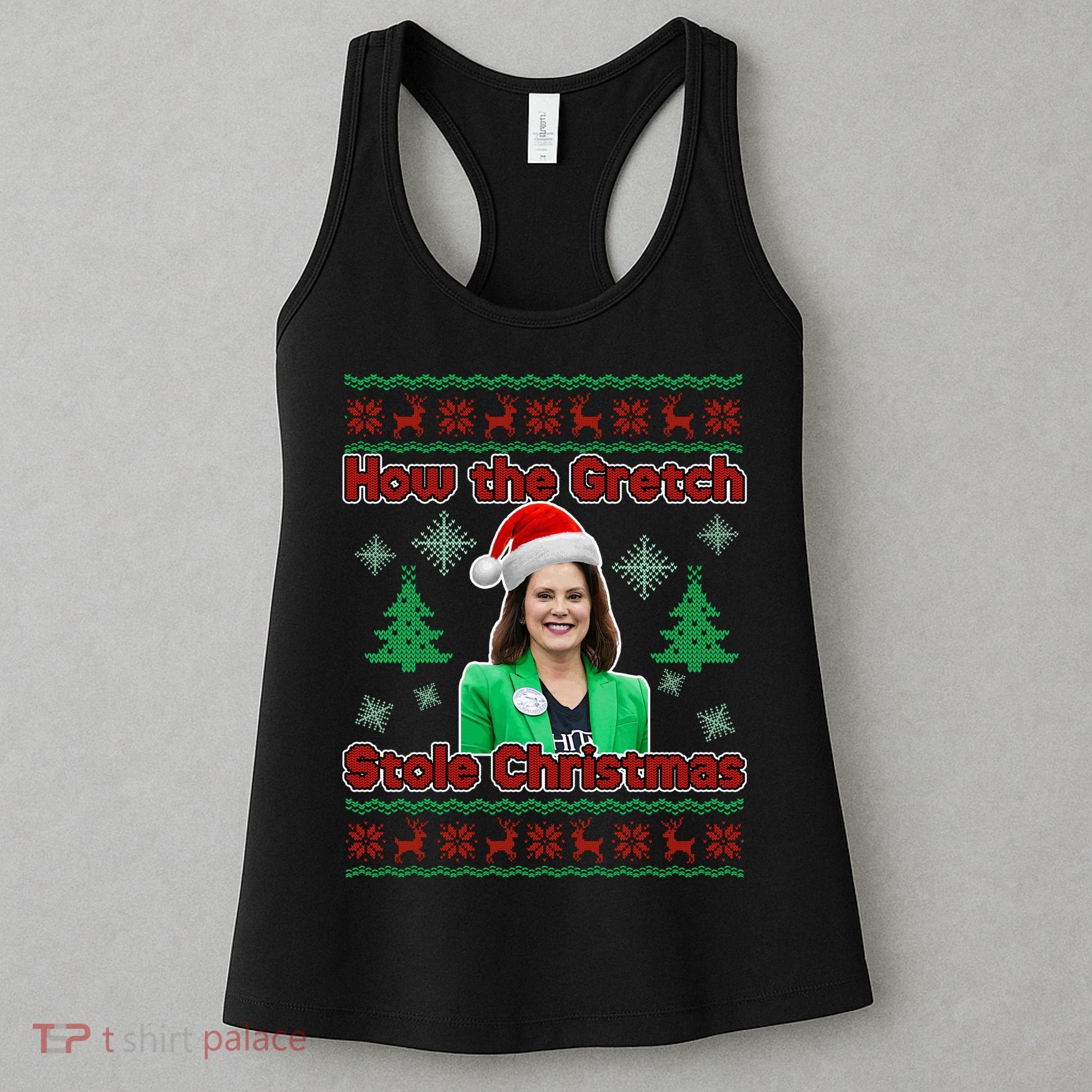 How The Gretch Stole Christmas Ugly Christmas Sweater Women's Tank Top