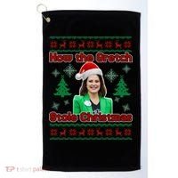 How The Gretch Stole Christmas Ugly Christmas Sweater Golf Towel thumb 0