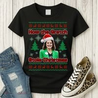 How The Gretch Stole Christmas Ugly Christmas Sweater Women's T-Shirt thumb 3