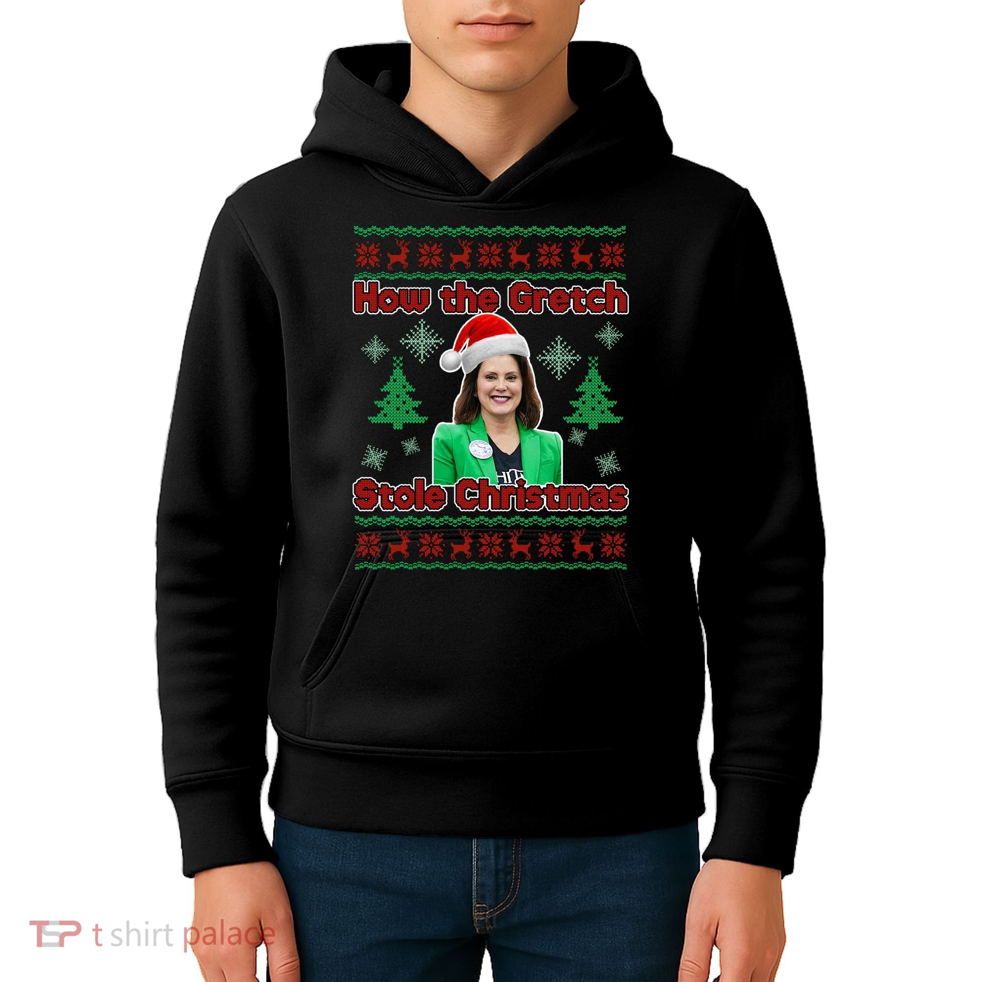 How The Gretch Stole Christmas Ugly Christmas Sweater Kids Hoodie