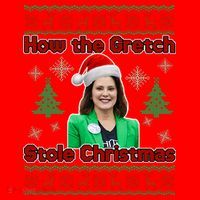 How The Gretch Stole Christmas Ugly Christmas Sweater Santa Hat thumb 1