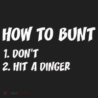 How To Bunt Don't Hit A Dinger Women's Sweatshirt thumb 2