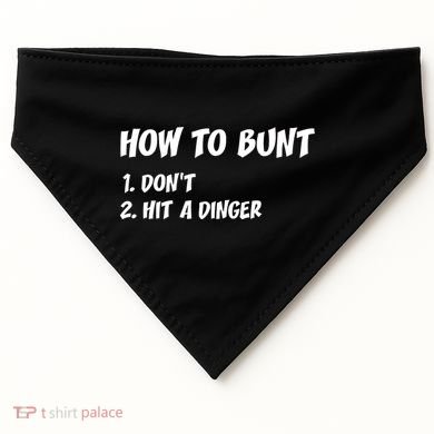 How To Bunt Don't Hit A Dinger USA-Made Doggie Bandana