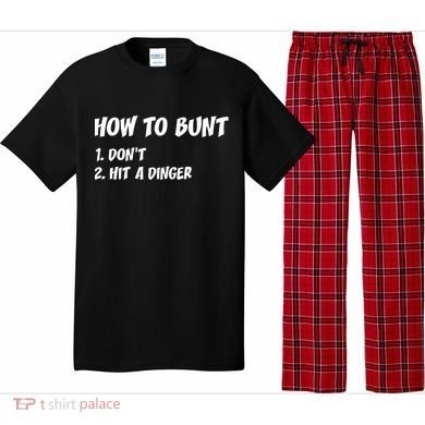 How To Bunt Don't Hit A Dinger Pajama Set