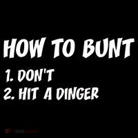How To Bunt Don't Hit A Dinger Women's Hoodie thumb 2