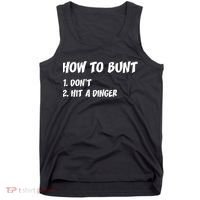 How To Bunt Don't Hit A Dinger Tank Top thumb 0