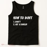 How To Bunt Don't Hit A Dinger Tank Top thumb 2