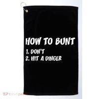 How To Bunt Don't Hit A Dinger Golf Towel thumb 0