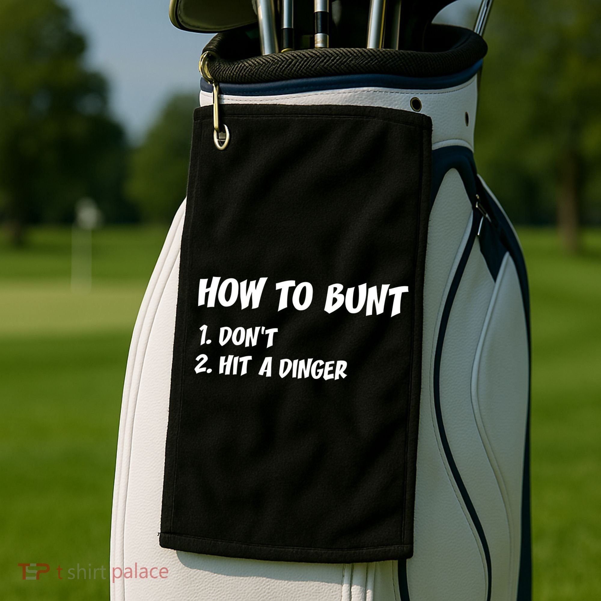 How To Bunt Don't Hit A Dinger Golf Towel