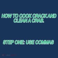 How To Cook Crack And Clean A Crab Use Commas Baby Bodysuit thumb 2
