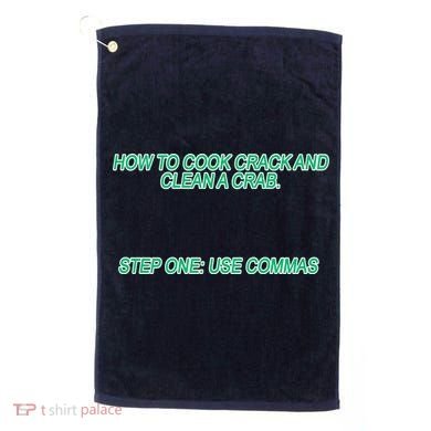 How To Cook Crack And Clean A Crab Use Commas Golf Towel