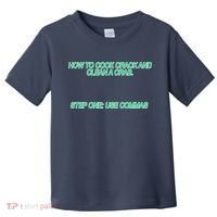 How To Cook Crack And Clean A Crab Use Commas Toddler T-Shirt thumb 0