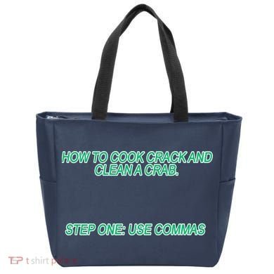 How To Cook Crack And Clean A Crab Use Commas Tote Bag