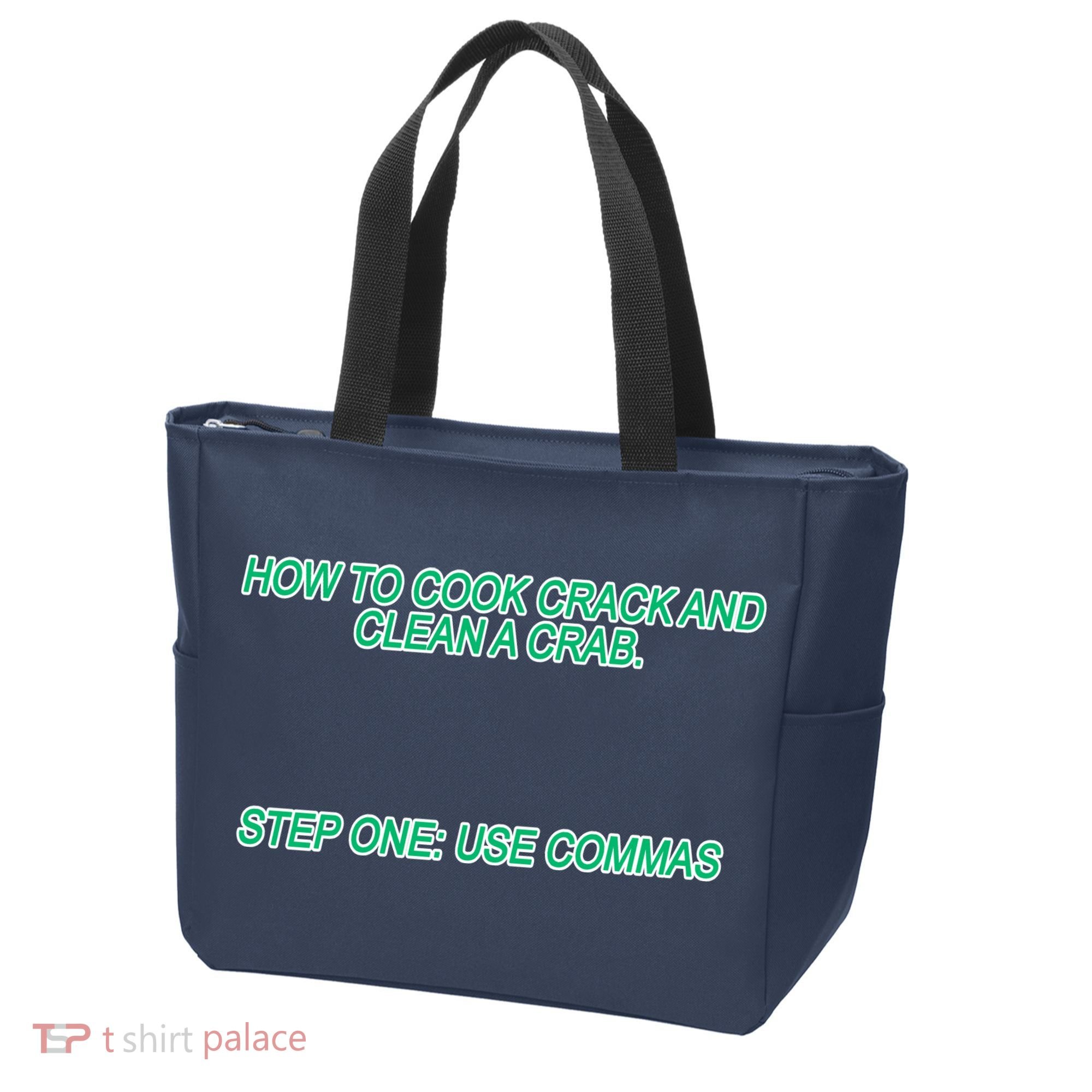 How To Cook Crack And Clean A Crab Use Commas Tote Bag