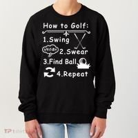How To Golf Funny Women's Sweatshirt thumb 0