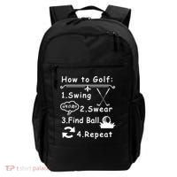 How To Golf Funny Backpack thumb 0