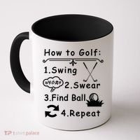 How To Golf Funny Coffee Mug thumb 0