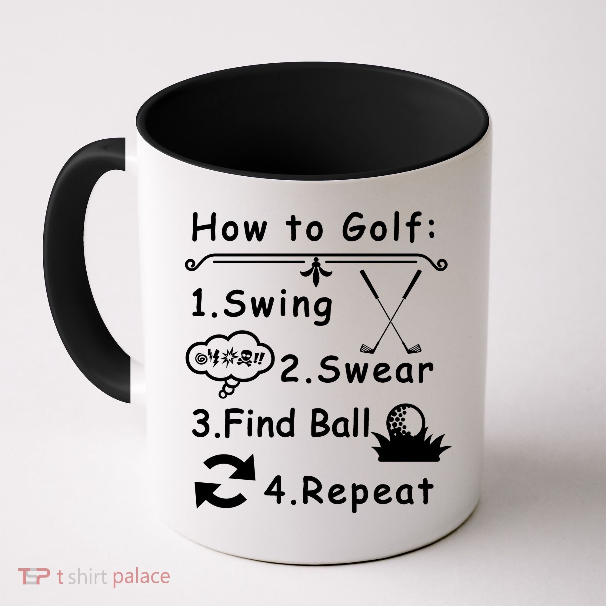 How To Golf Funny Coffee Mug