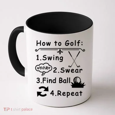 How To Golf Funny Coffee Mug
