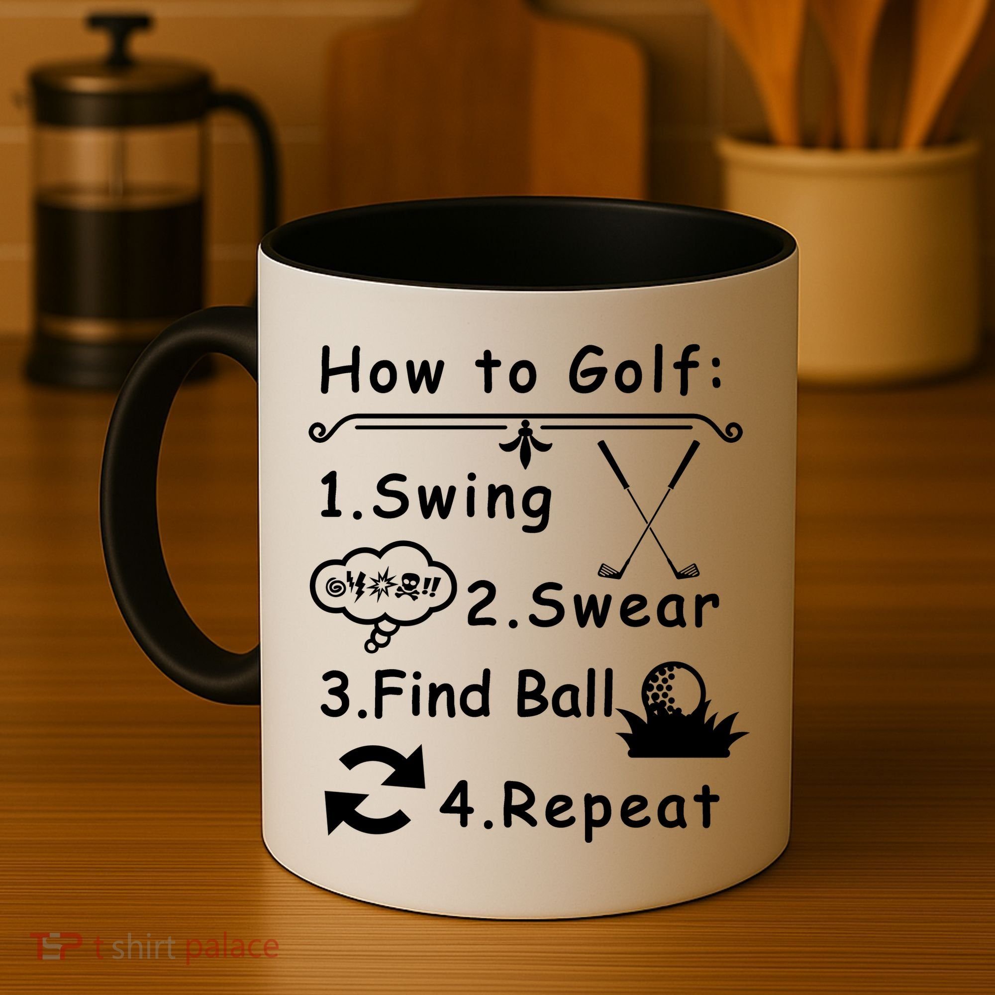 How To Golf Funny Coffee Mug