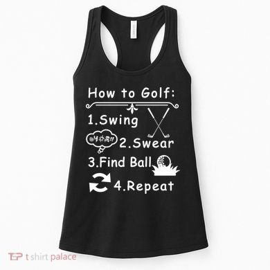 How To Golf Funny Women's Tank Top