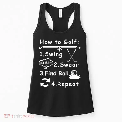 How To Golf Funny Women's Tank Top