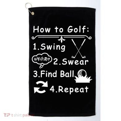 How To Golf Funny Golf Towel
